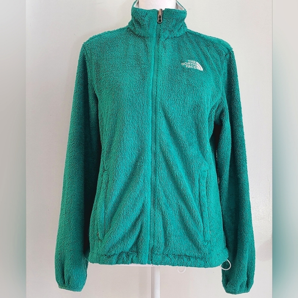 The NorthFace, Emerald Green Zippered Jacket, Size Small Petite